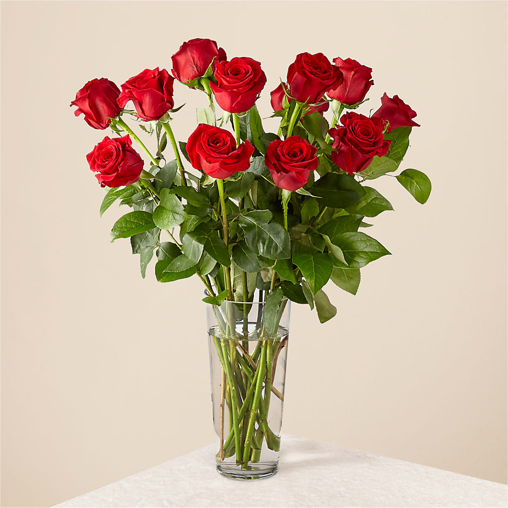 Long Stem Red Rose Bouquet – Flowers And Decor Same Day, Vero Beach FL