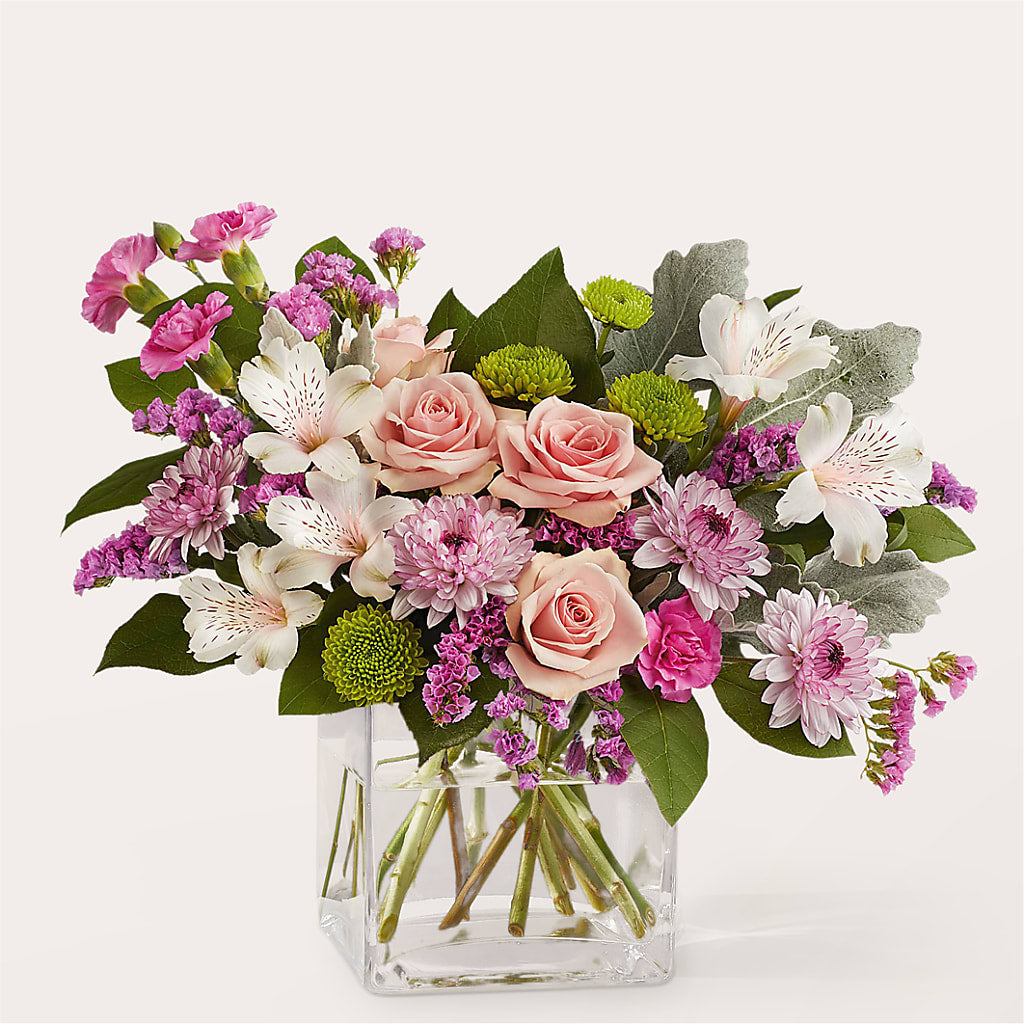 Pink Suede Bouquet – Flowers And Decor Same Day, Vero Beach FL