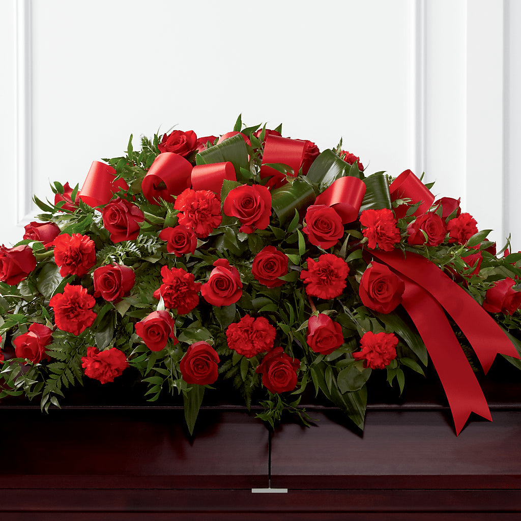 Tribute of Life Casket Spray – Flowers And Decor Same Day, Vero Beach FL