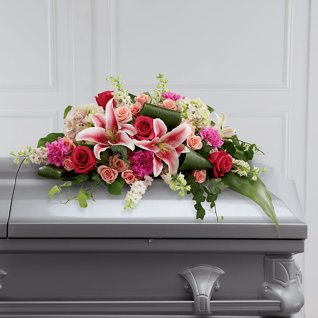 Splendid Grace Casket Spray – Flowers And Decor Same Day, Vero Beach FL