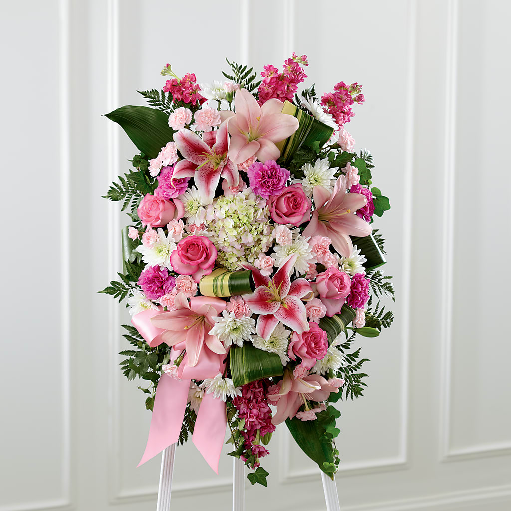Comforting Standing Spray – Flowers And Decor Same Day, Vero Beach FL