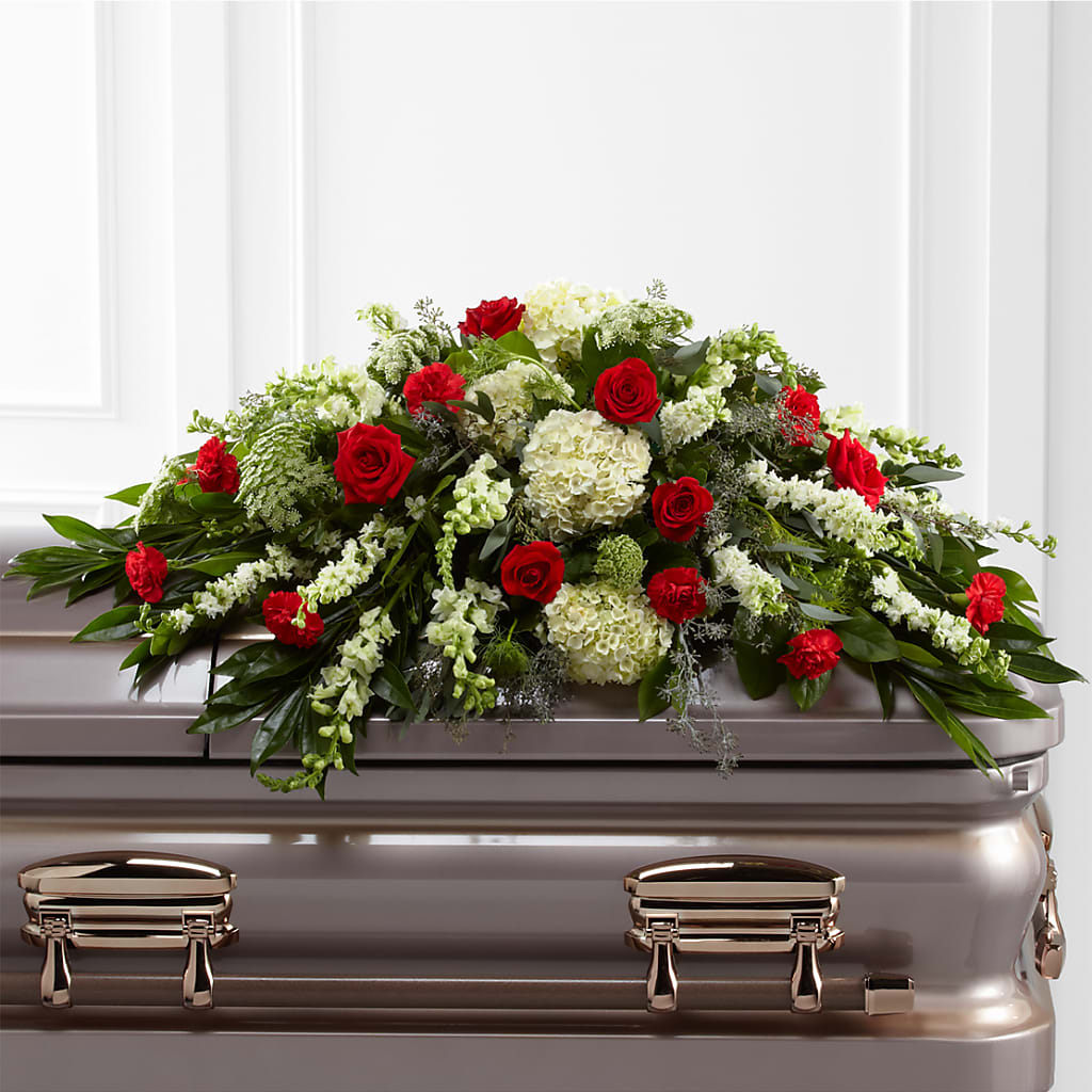 Sincerity Casket Spray – Flowers And Decor Same Day, Vero Beach FL