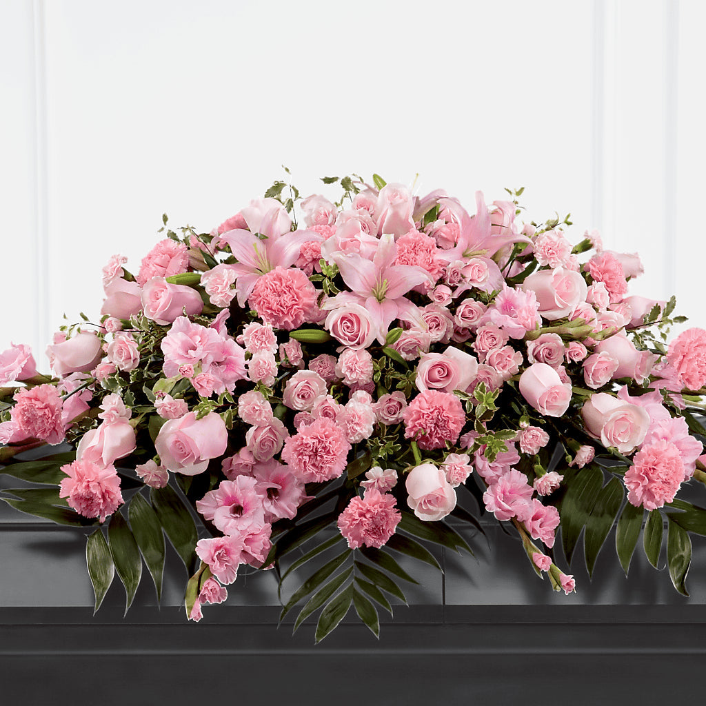 Garden of Comfort Casket Spray (Standard) – Flowers And Decor Same Day, Vero Beach FL