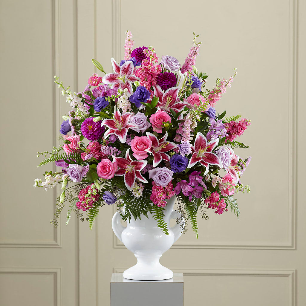 Peaceful Tribute Arrangement – Flowers And Decor Same Day, Vero Beach FL