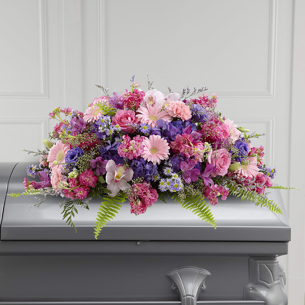 Glorious Garden Casket Spray – Flowers And Decor Same Day, Vero Beach FL