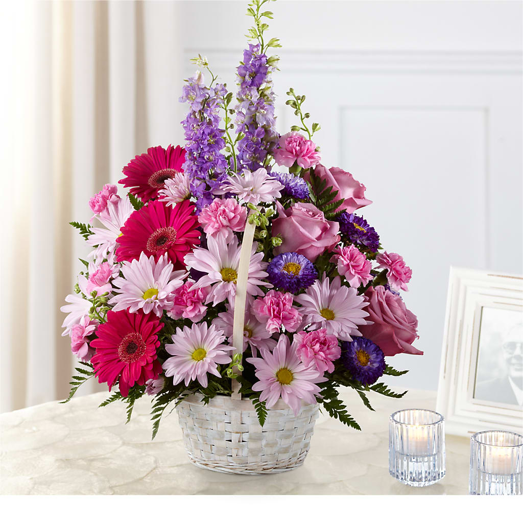 Pastel Peace Basket – Flowers And Decor Same Day, Vero Beach FL