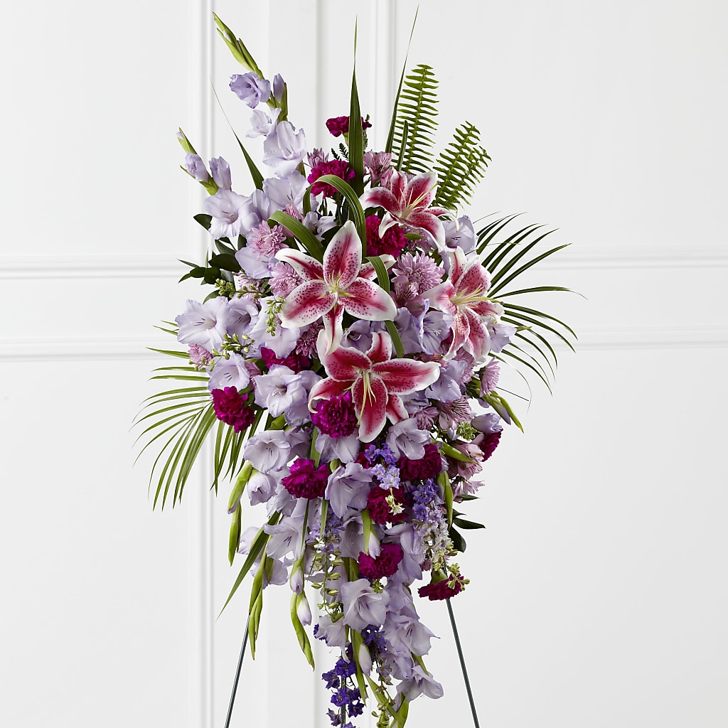 Tender Touch Standing Spray – Flowers And Decor Same Day, Vero Beach FL