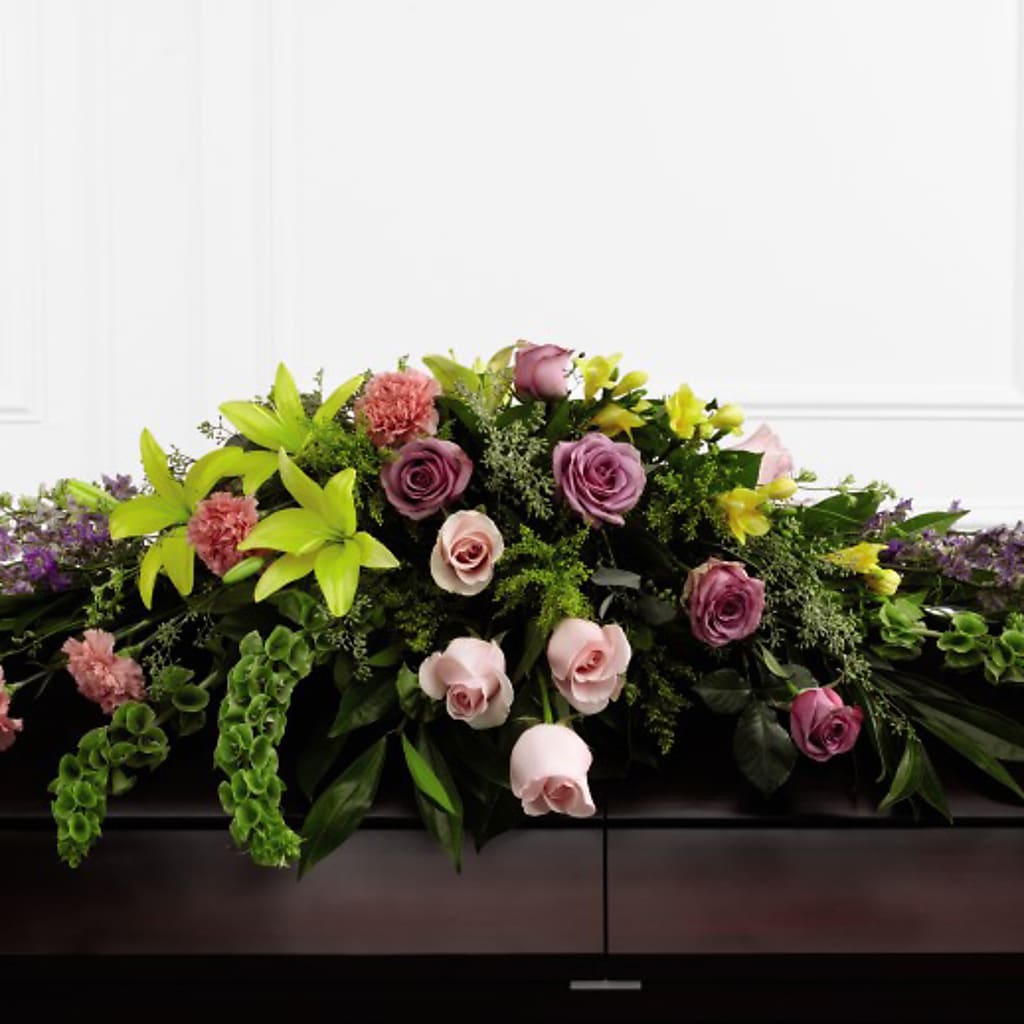 Forever Beloved Casket Spray – Flowers And Decor Same Day, Vero Beach FL