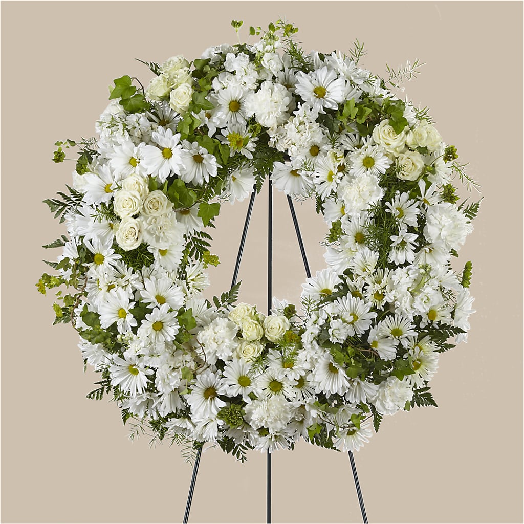 Faithful Wishes Wreath – Flowers And Decor Same Day, Vero Beach FL