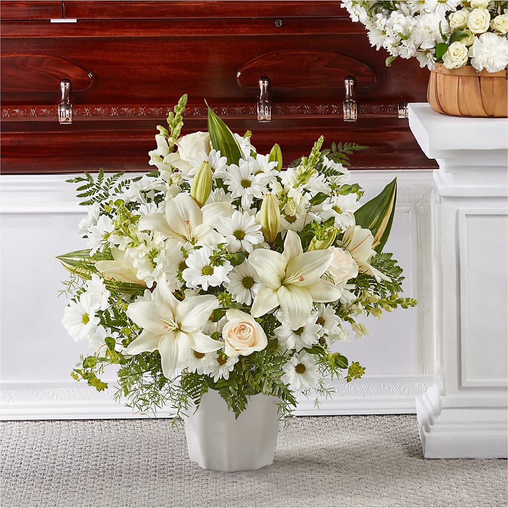 Thoughts of Tranquility Floor Basket – Flowers And Decor Same Day, Vero Beach FL