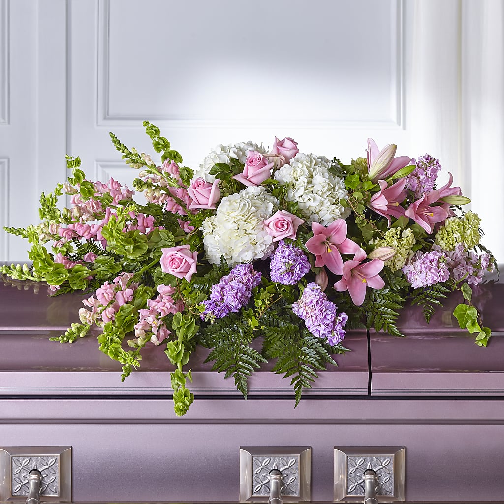 Life's Gratitude Casket Spray – Flowers And Decor Same Day, Vero Beach FL