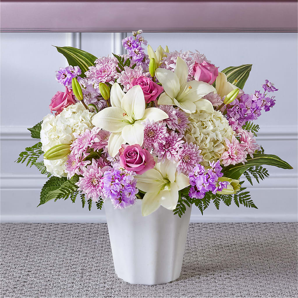 Heaven Sent Floor Basket – Flowers And Decor Same Day, Vero Beach FL