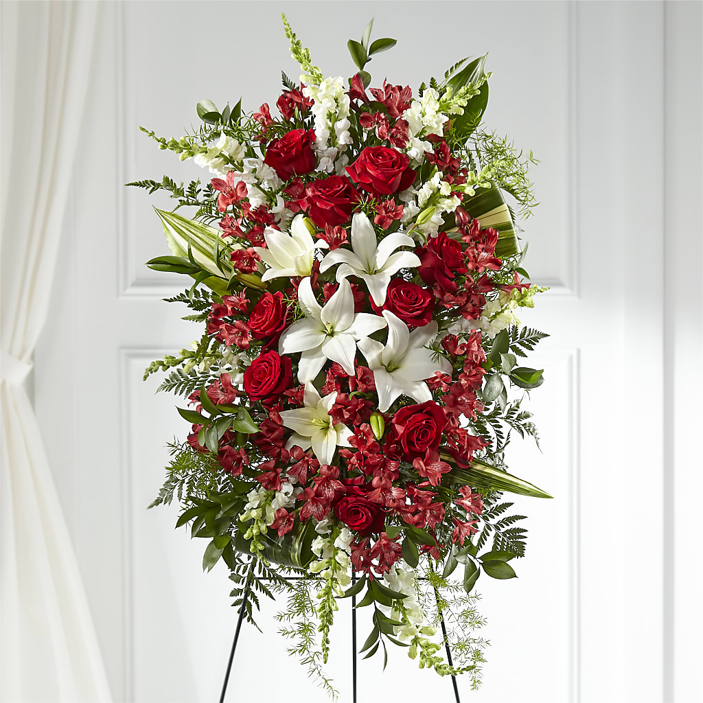 Everlasting Memory Standing Spray – Flowers And Decor Same Day, Vero Beach FL