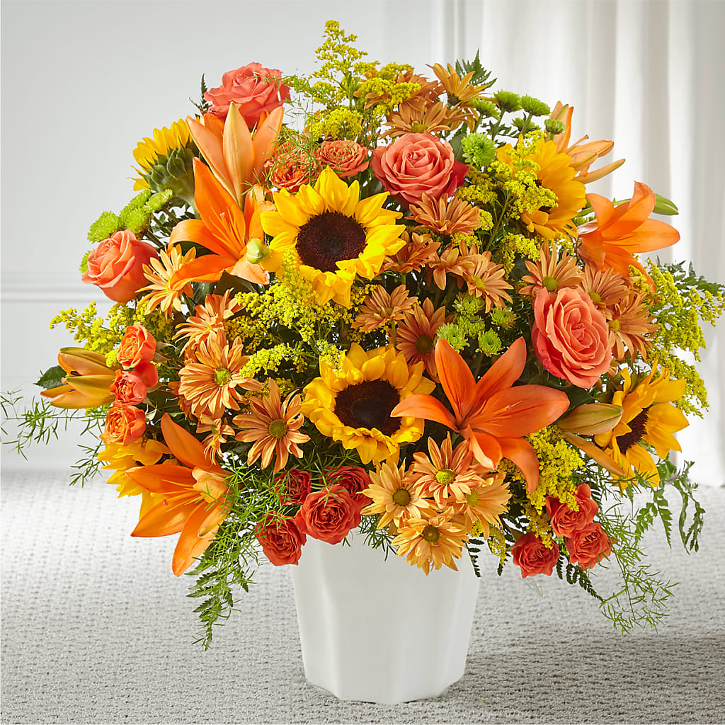 Harvest Thoughts Floor Basket – Flowers And Decor Same Day, Vero Beach FL