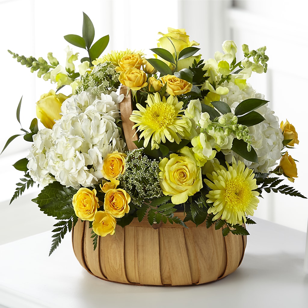 Rustic Remembrance Basket – Flowers And Decor Same Day, Vero Beach FL