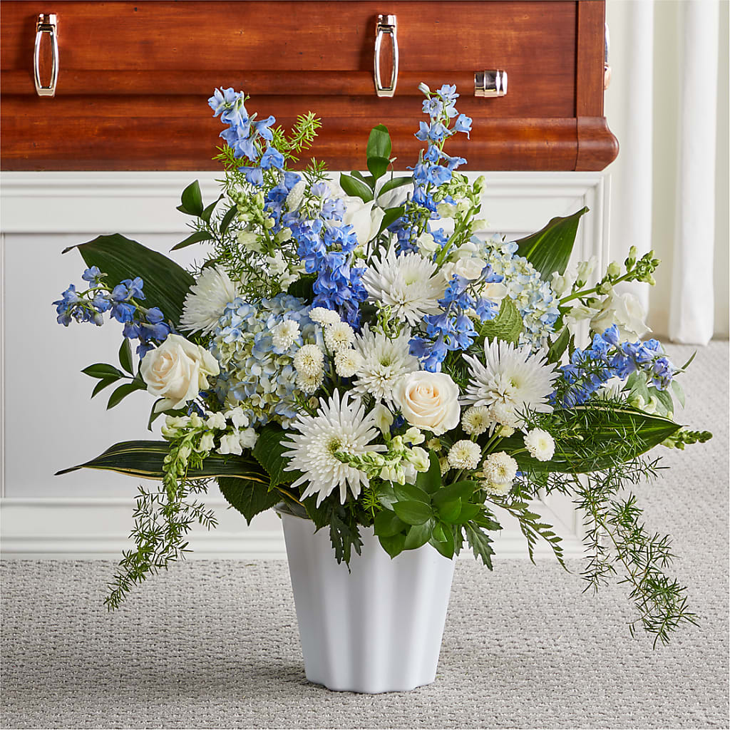 Everlasting Memories Floor Basket – Flowers And Decor Same Day, Vero Beach FL