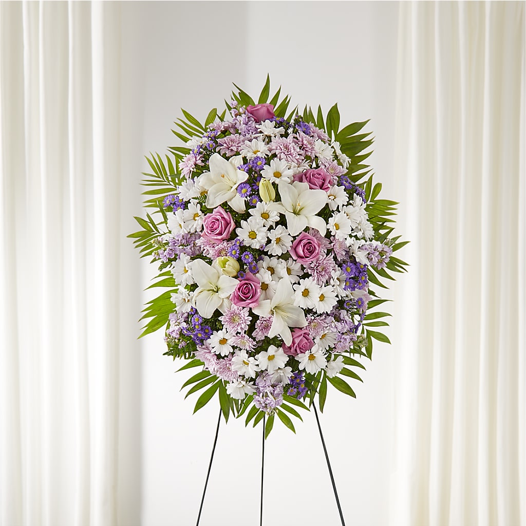 Surrounded by Love Standing Spray – Flowers And Decor Same Day, Vero Beach FL