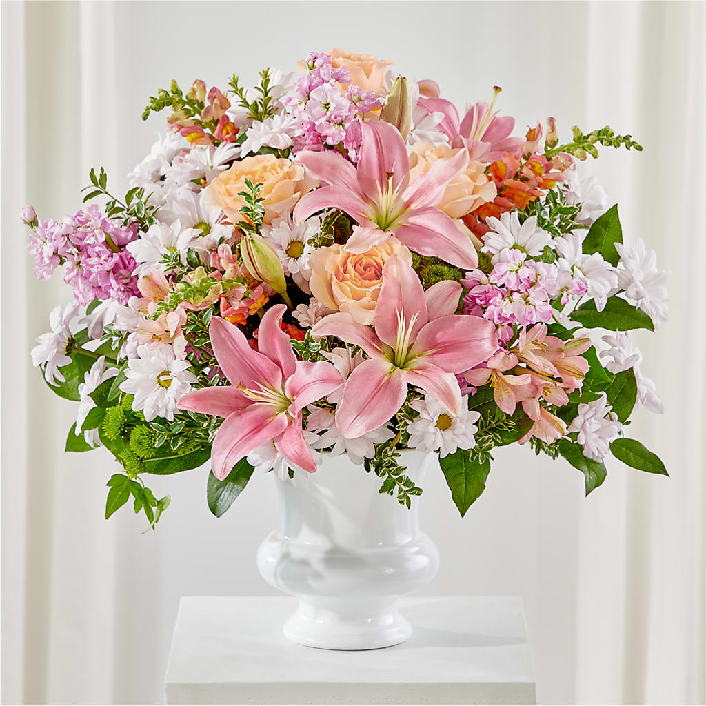 Heartfelt Gesture Urn Arrangement – Flowers And Decor Same Day, Vero Beach FL