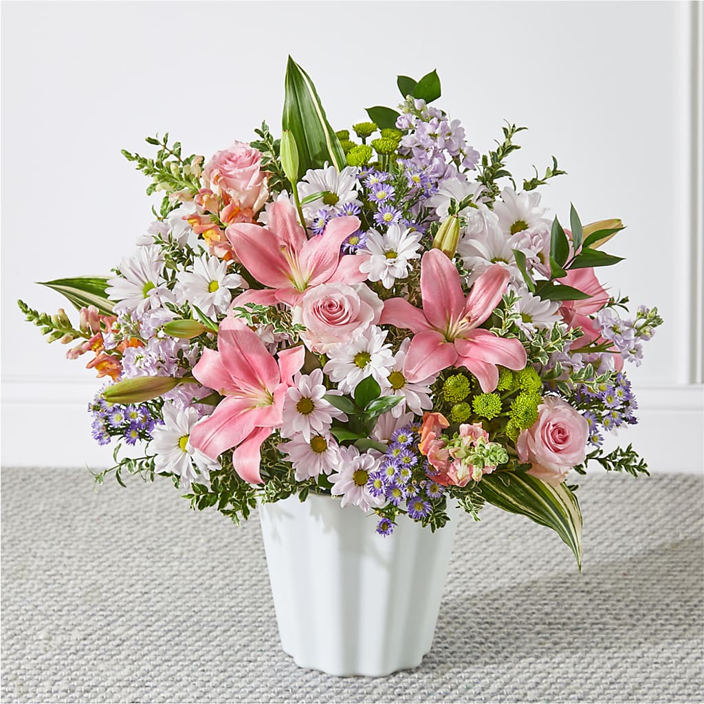 Abundant Compassion Floor Basket – Flowers And Decor Same Day, Vero Beach FL