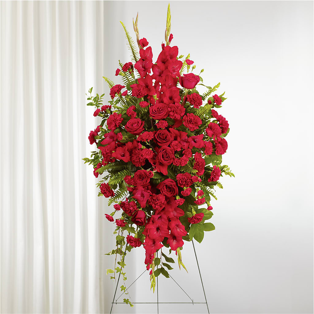 From the Heart Standing Spray – Flowers And Decor Same Day, Vero Beach FL