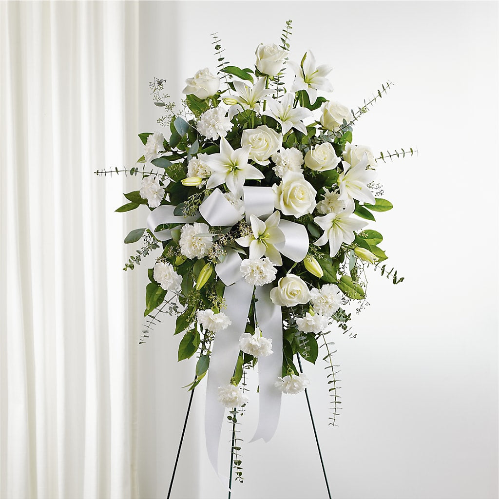 With Care Standing Spray – Flowers And Decor Same Day, Vero Beach FL