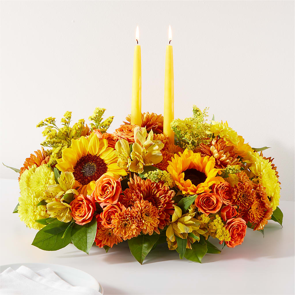 Autumn Harmony Centerpiece – Flowers And Decor Same Day, Vero Beach FL