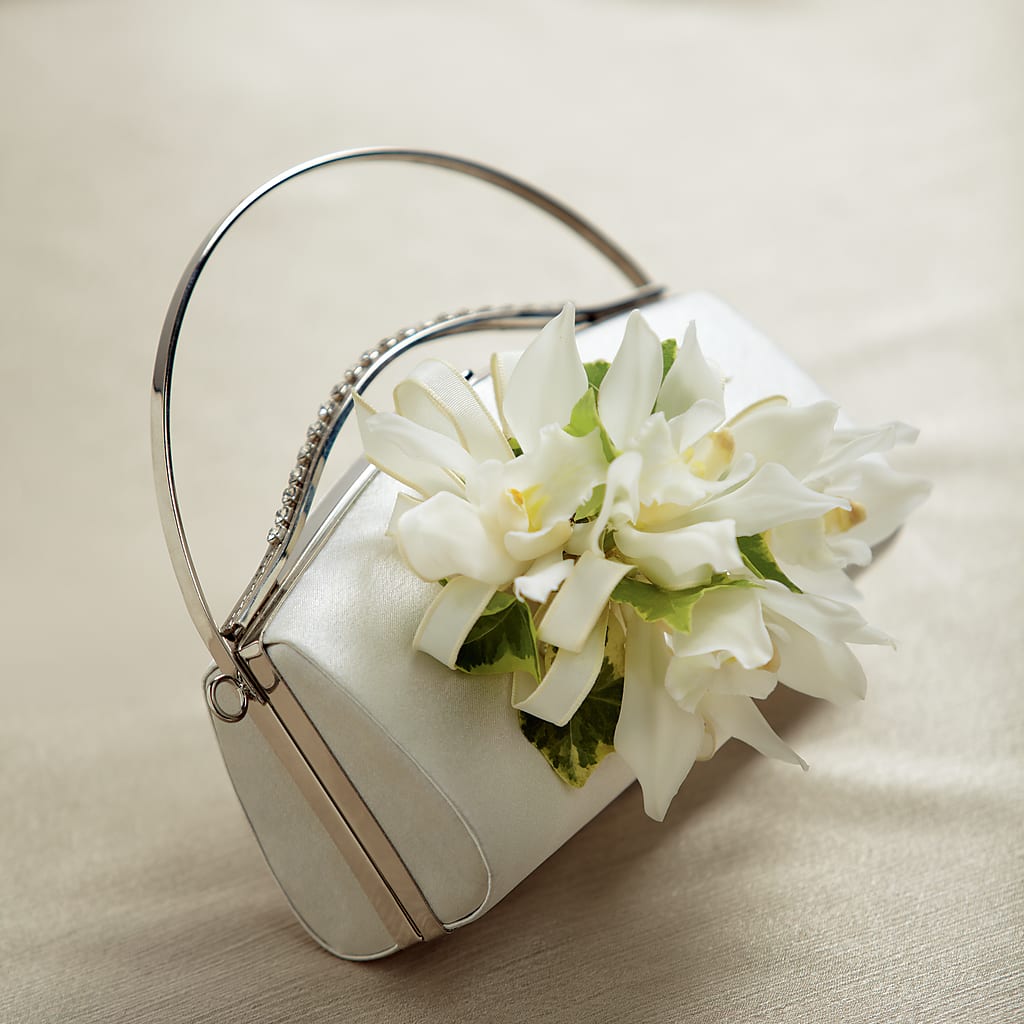 White Purse Decor – Flowers And Decor Same Day, Vero Beach FL