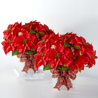 Happiest Holidays Poinsettia Bundle –  Flowers And Decor Same Day, Vero Beach FL
