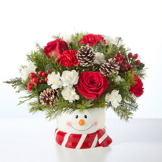 Jolly Snowman Bouquet –  Flowers And Decor Same Day, Vero Beach FL