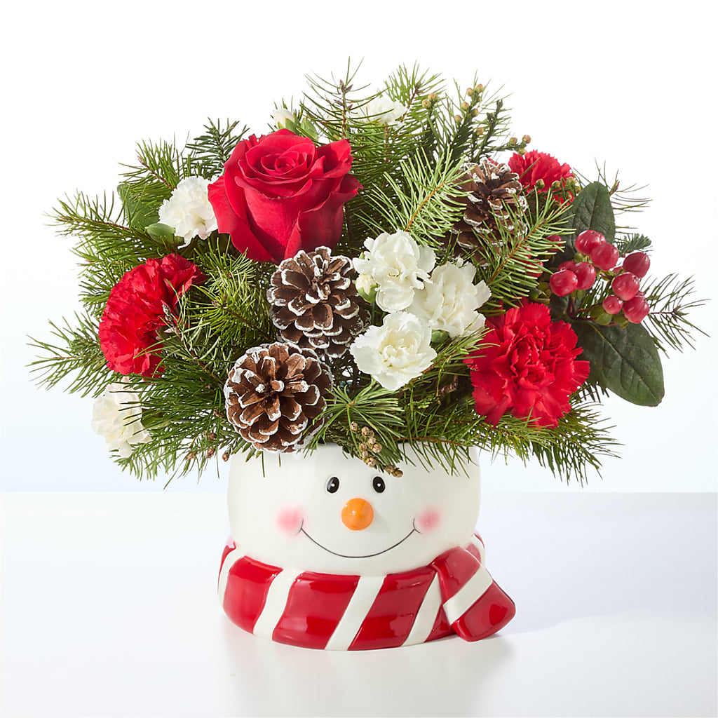 Jolly Snowman Bouquet –  Flowers And Decor Same Day, Vero Beach FL