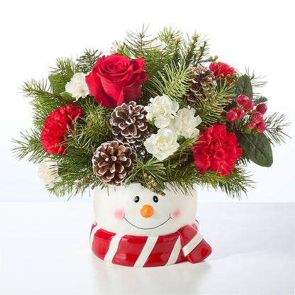 Jolly Snowman Bouquet –  Flowers And Decor Same Day, Vero Beach FL