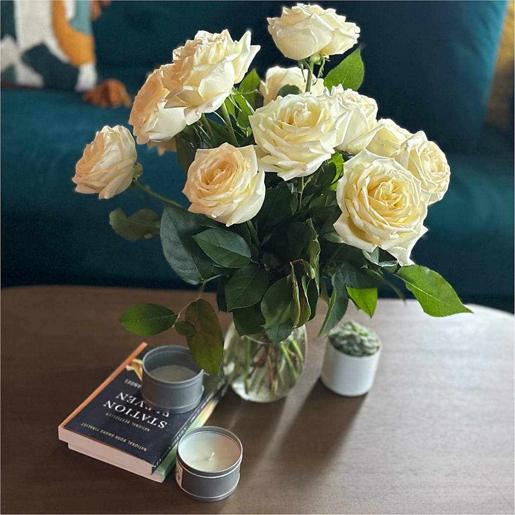 Long Stem Yellow Rose Bouquet –  Flowers And Decor Same Day, Vero Beach FL