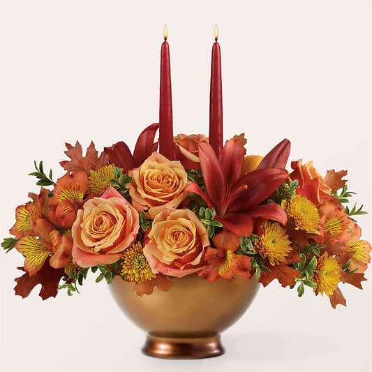 Harvest Table Centerpiece –  Flowers And Decor Same Day, Vero Beach FL