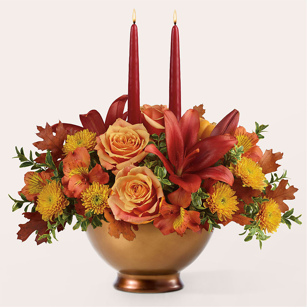 Harvest Table Centerpiece –  Flowers And Decor Same Day, Vero Beach FL