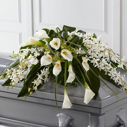 Angel Wings Casket Spray –  Flowers And Decor Same Day, Vero Beach FL