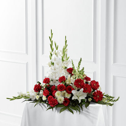 Crimson & White Arrangement –  Flowers And Decor Same Day, Vero Beach FL