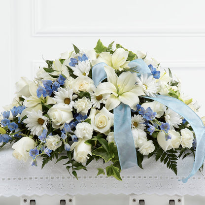 Tender Treasure Casket Spray –  Flowers And Decor Same Day, Vero Beach FL