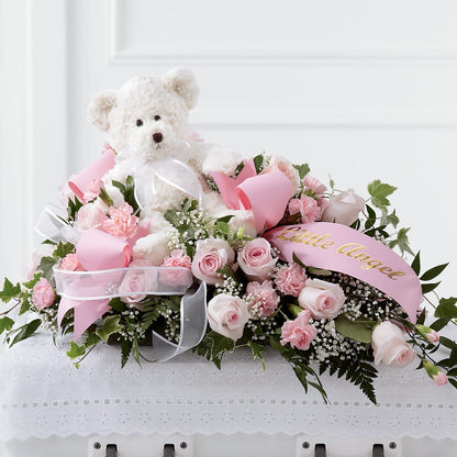 Touch of Sympathy Casket Spray –  Flowers And Decor Same Day, Vero Beach FL