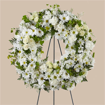 Faithful Wishes Wreath –  Flowers And Decor Same Day, Vero Beach FL