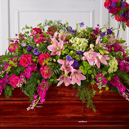 Radiant Tribute Casket Spray –  Flowers And Decor Same Day, Vero Beach FL
