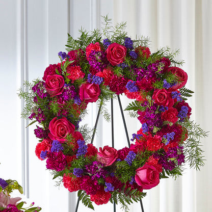 Calming Colors Wreath –  Flowers And Decor Same Day, Vero Beach FL
