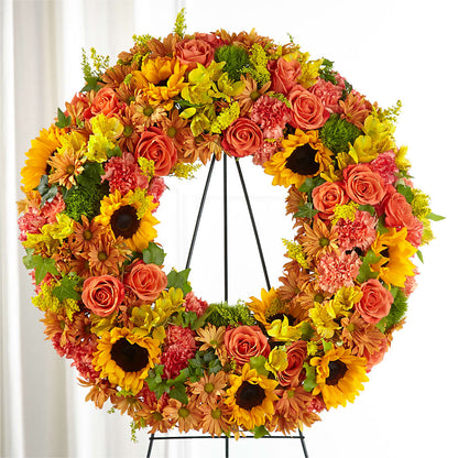 Autumnal Memories Wreath (Standard) –  Flowers And Decor Same Day, Vero Beach FL