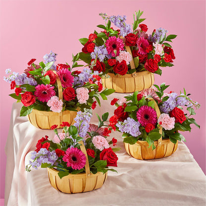 Pink Picnic Basket –  Flowers And Decor Same Day, Vero Beach FL
