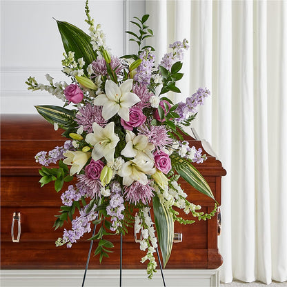 Grateful Hearts Standing Spray –  Flowers And Decor Same Day, Vero Beach FL