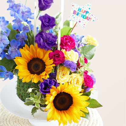 Star of the Day Floral Cake –  Flowers And Decor Same Day, Vero Beach FL