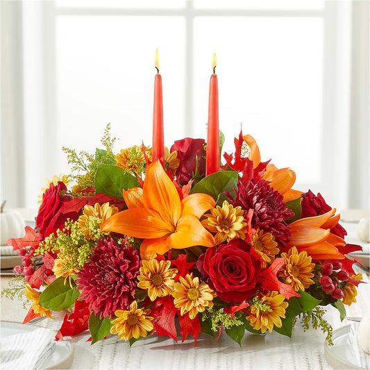 Autumn's Embrace Centerpiece – FLOWERS AND DECOR SAME DAY, Vero Beach FL