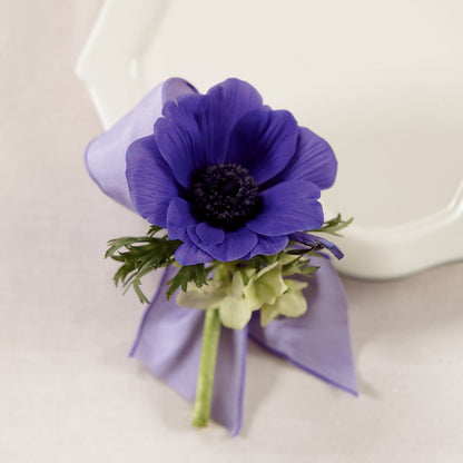 Purple Passion Boutonniere –  Flowers And Decor Same Day, Vero Beach FL
