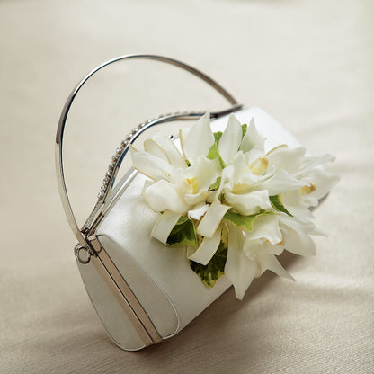 White Purse Decor –  Flowers And Decor Same Day, Vero Beach FL