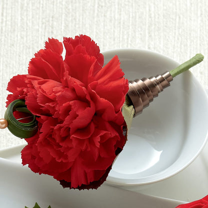 Red Carnation Boutonniere –  Flowers And Decor Same Day, Vero Beach FL